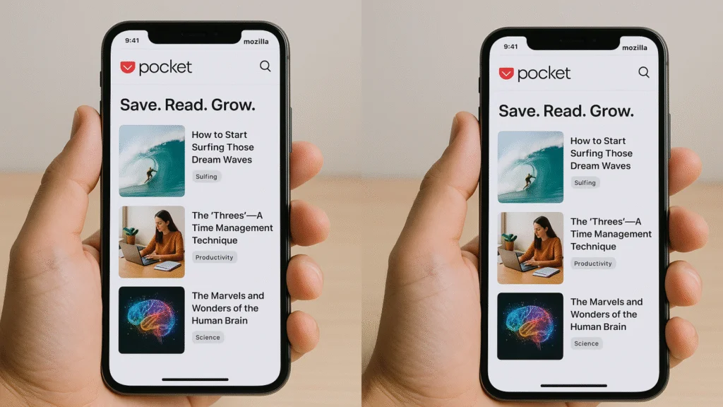 A Mozilla anunciou que o Pocket será descontinuado no dia 8 de julho de 2025. Os usuários terão até 8 de outubro de 2025 para exportar seus dados. 