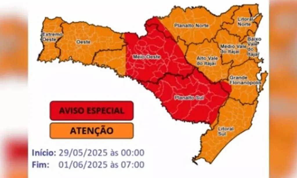 Temperaturas devem cair bruscamente e em algumas regiões podem ficar abaixo de zero após a passagem de uma frente fria e a chegada de uma massa de ar seco e frio 