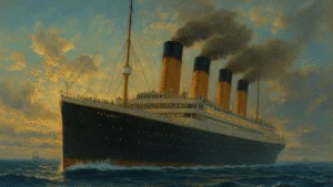 Lançamento do RMS Titanic em 1911
