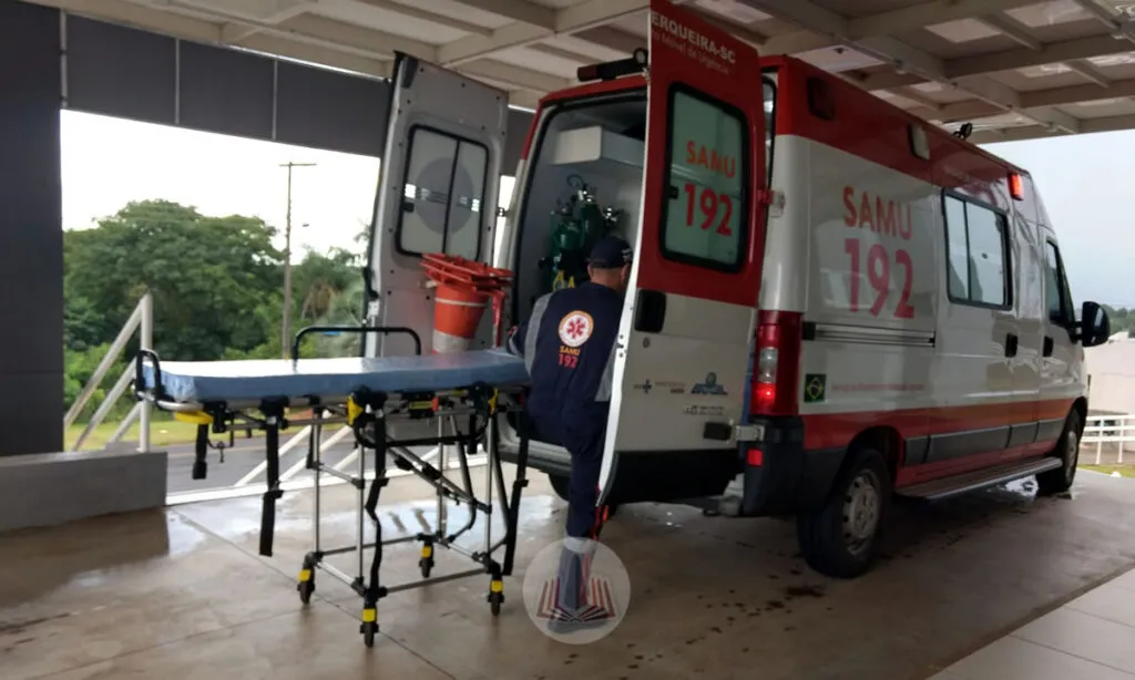 A equipe foi acionada mas durante o deslocamento a mulher acabou dando a luz em casa, no trajeto mãe e bebê receberam os primeiros atendimentos por parte do Samu
