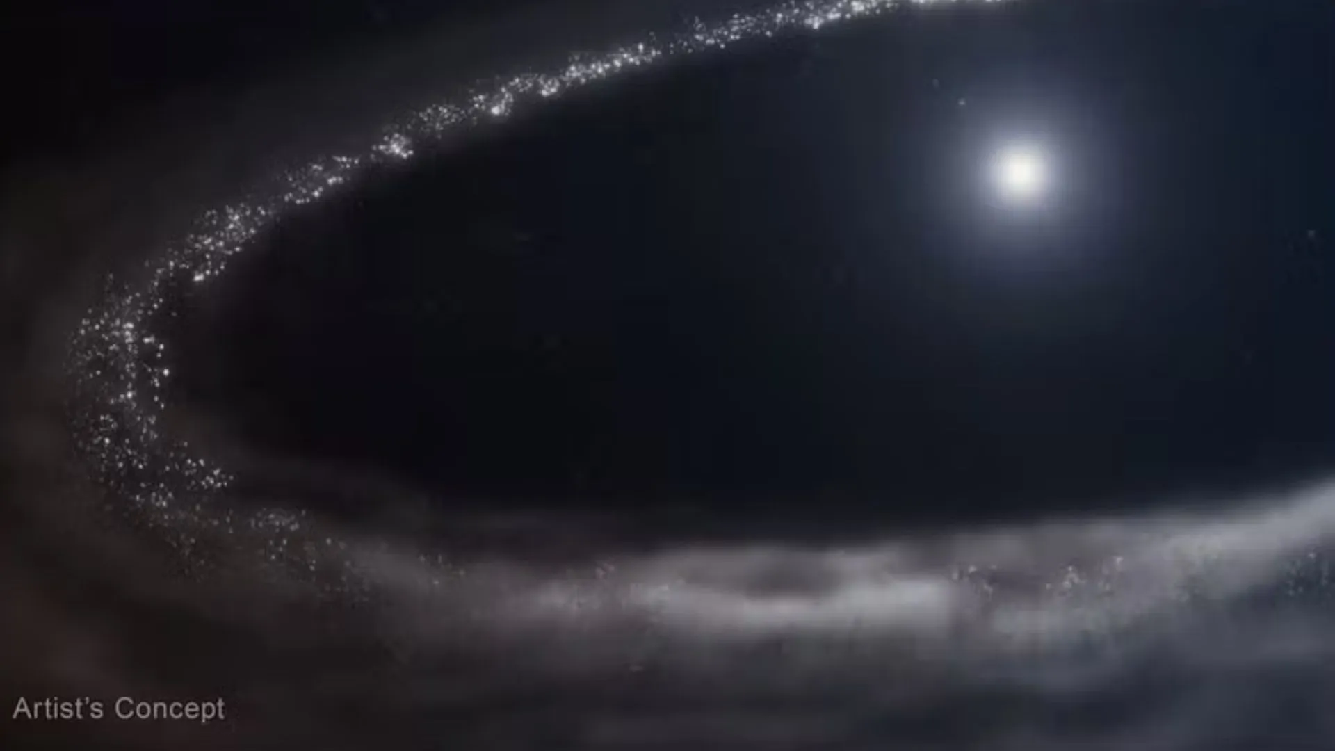 Telescópio James Webb encontra água congelada fora do Sistema Solar