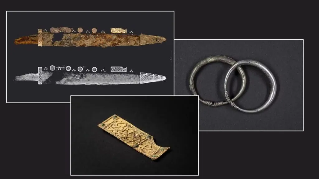 Arqueólogos encontram tumba de criança medieval com joias, espada e banquete