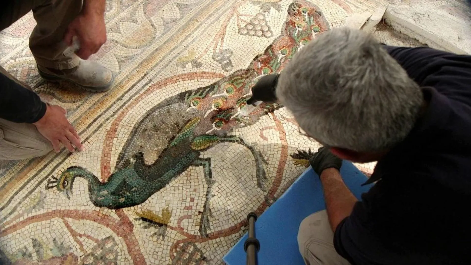 Mosaico bizantino de 1.600 anos encanta em Israel