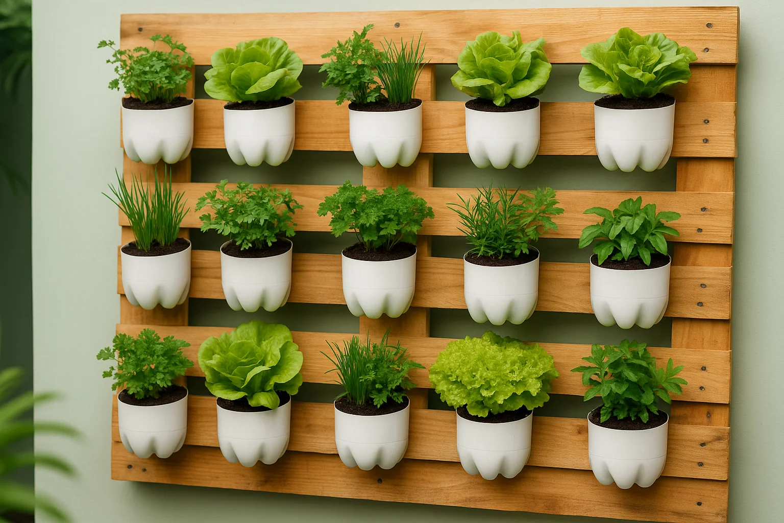 Guia prático para montar um jardim vertical com temperos e flores na sua casa