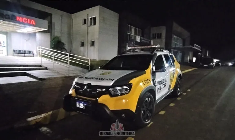 Adolescente com motocicleta tenta fugir da PM e acaba se envolvendo em acidente, em Barracão