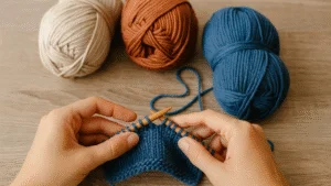 Como fazer knitting (tricô)