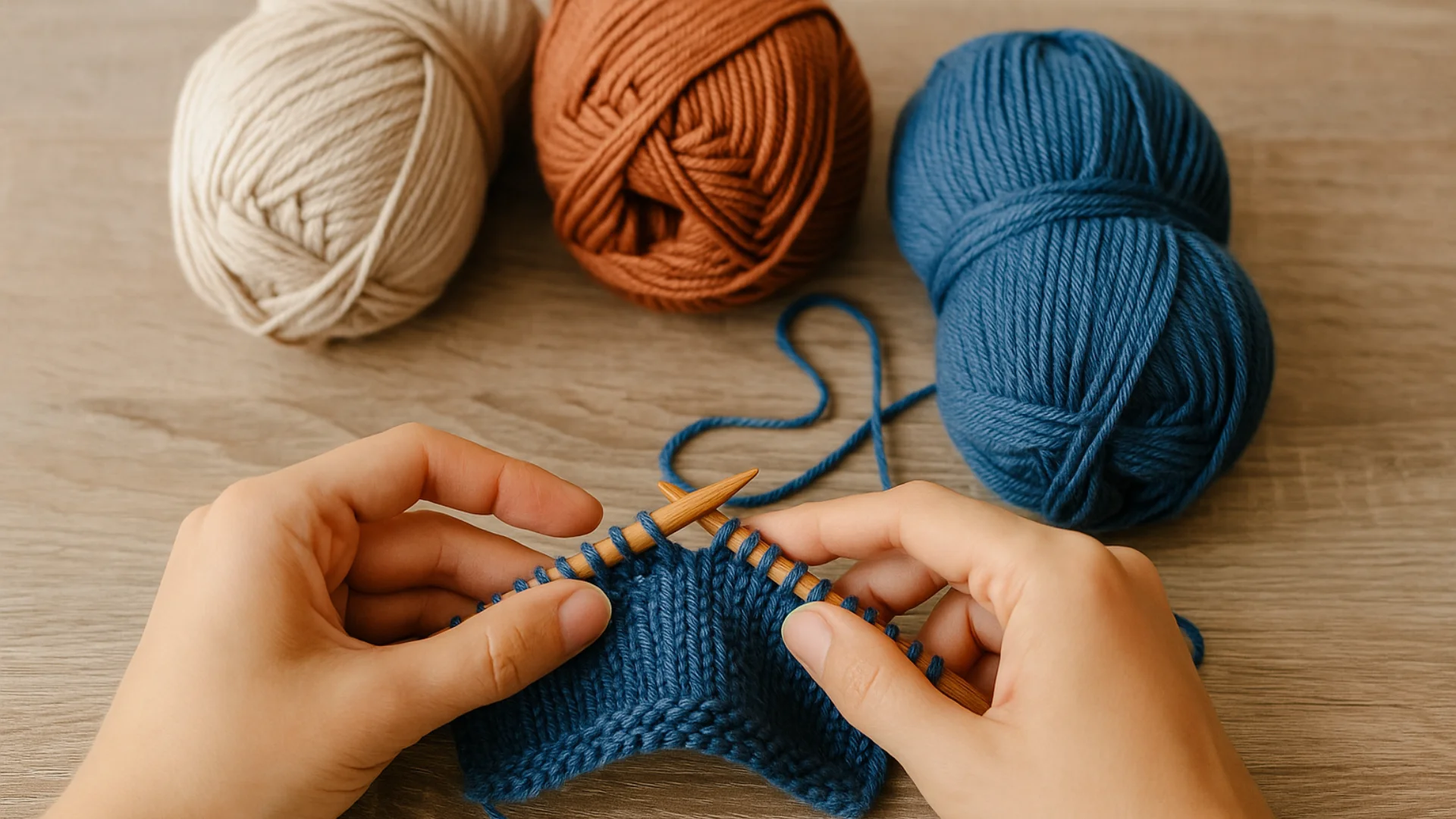 Como fazer knitting (tricô)