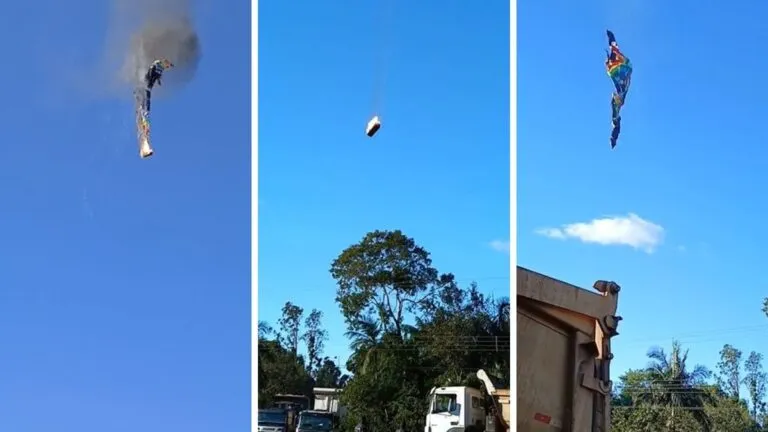 Balão pega fogo durante passeio e cai; ao menos 4 pessoas morreram