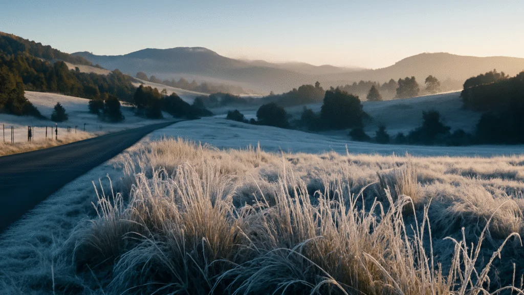 Uma massa de ar seco e frio, de origem polar, avançou sobre Santa Catarina na noite de ontem, domingo, 8 de junho. 