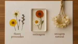3 formas delicadas de eternizar flores