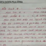 Criança de 10 anos escreve carta e revela abusos por padrasto, tio e motorista