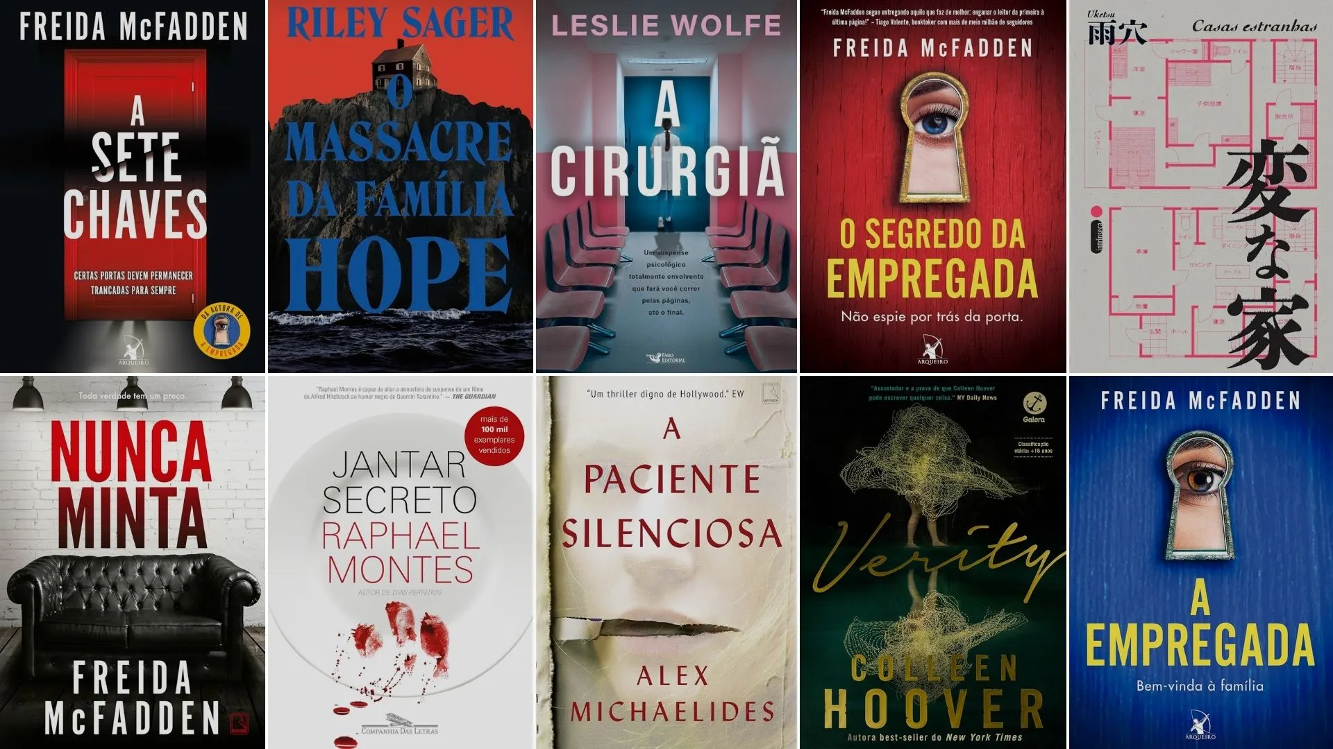 Os 10 livros de suspense policial mais vendidos na Amazon