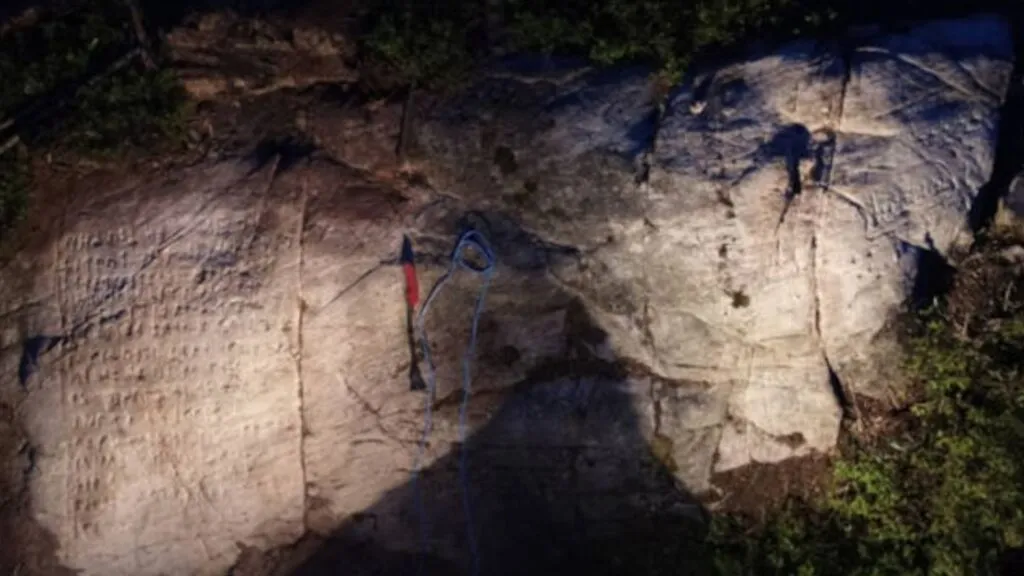 Pedra rúnica com oração sueca é encontrada em floresta canadense