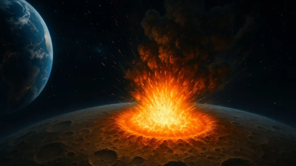 Asteroide com força explosiva pode atingir a Lua em breve