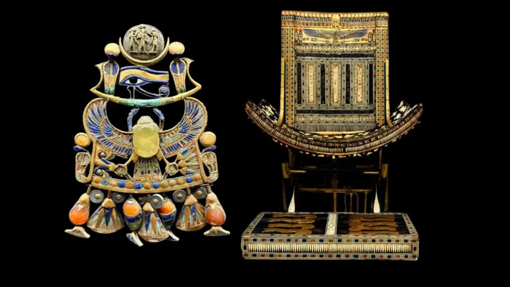 Mais de 160 tesouros de Tutankhamon chegam ao Grande Museu Egípcio