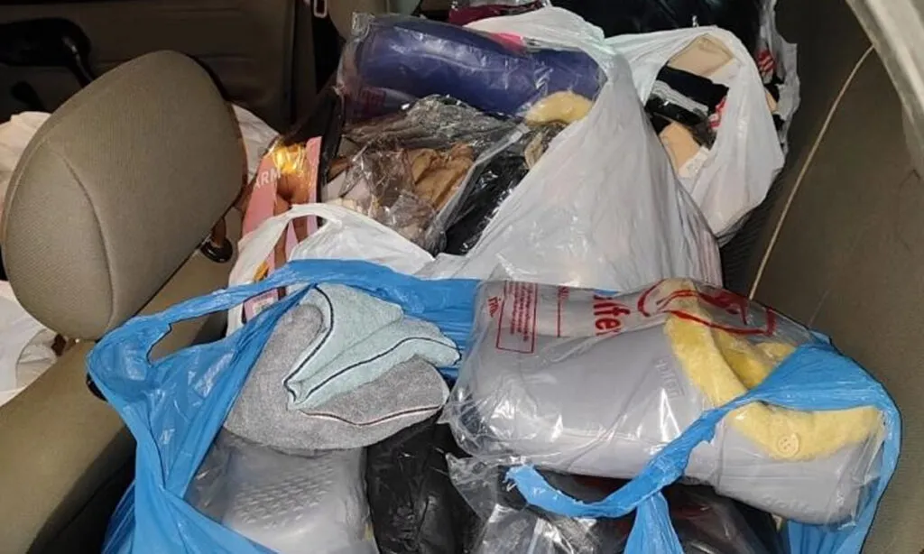 Mercadoria foi avaliada em mais de R$ 30 mil; Celulares, anabolizantes e roupas estavam em carro abordado pela PM no centro da cidade