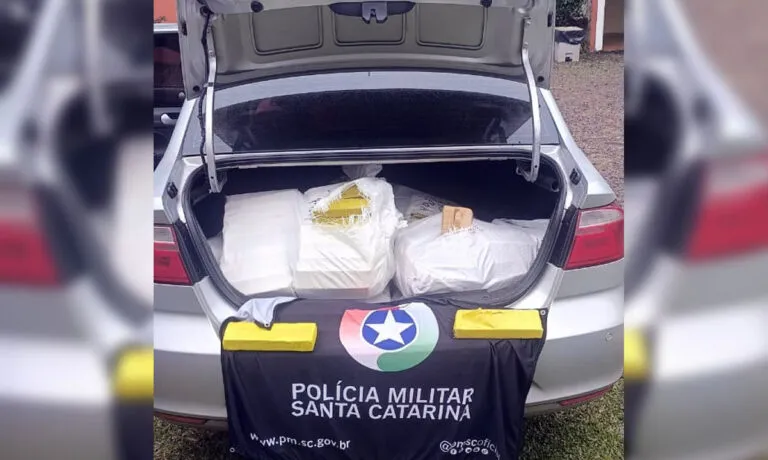 Casal é preso em motel com carro adulterado e carregado com mais 190 quilos de maconha