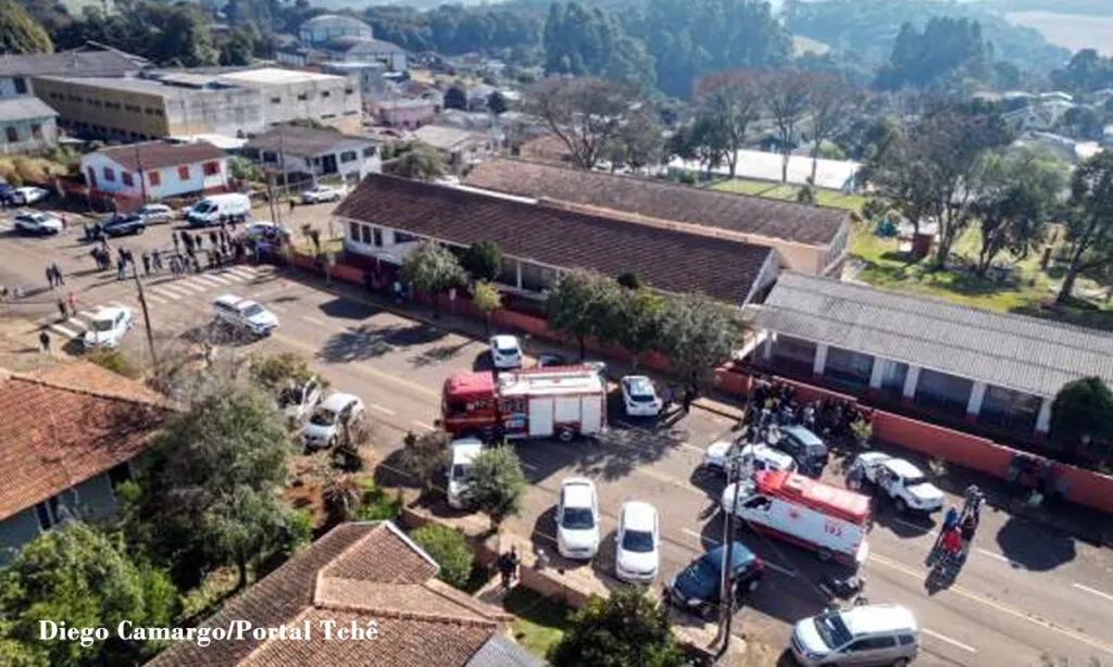 Caso aconteceu na manhã desta terça-feira, na Escola Municipal Maria Nascimento Giacomazzi. Uma vizinha acolheu crianças
