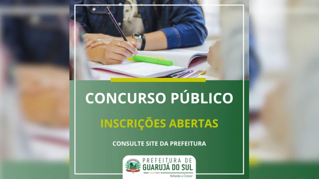Guarujá do Sul abre inscrições para concurso público