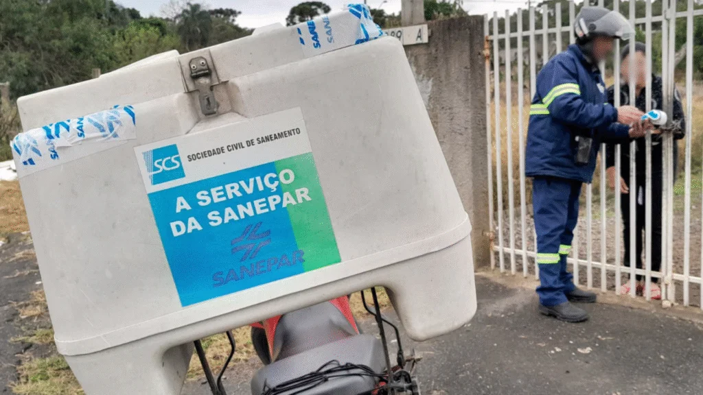 Sanepar permite quitar fatura atrasada com cartão na hora do corte