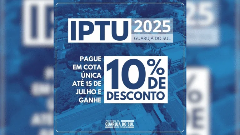 IPTU 2025 de Guarujá do Sul está disponível para emissão online