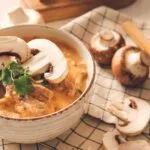 Receita de strogonofe vegano com cogumelos