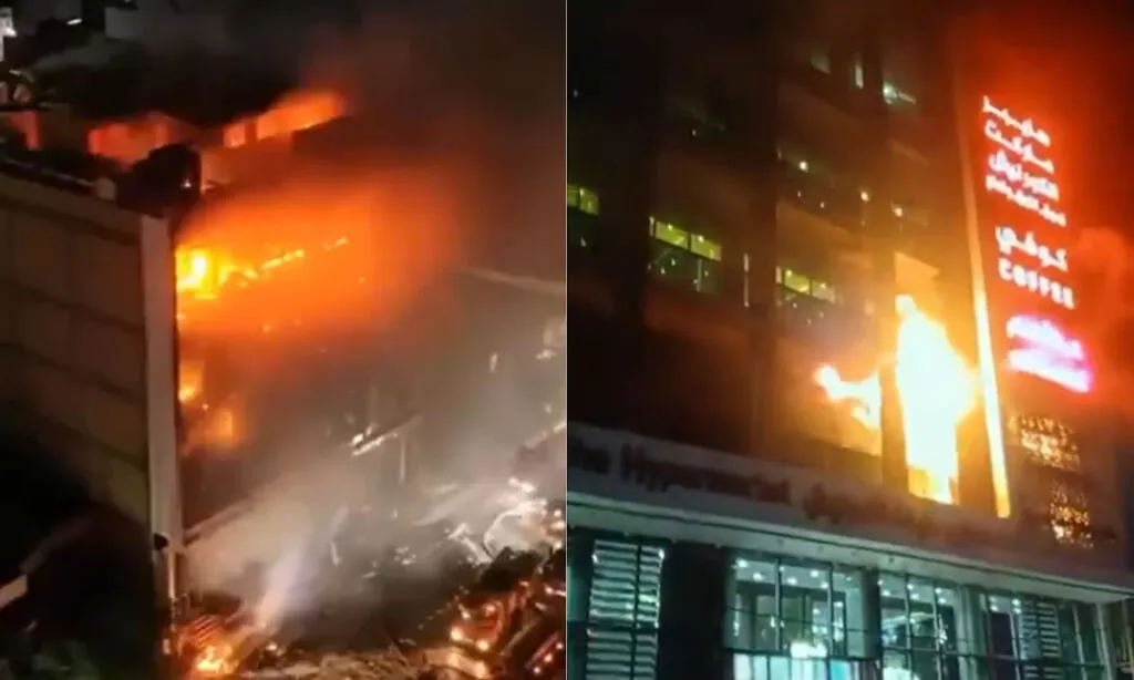 Shopping havia sido inaugurado cinco dias atrás, e incêndio começou durante a noite. Correspondente da AFP viu corpos carbonizados a caminho do hospital