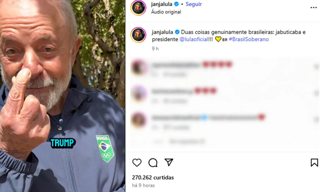 Tarifaço de 50% sobre os produtos brasileiros serão a partir do dia 1° de agosto. “Vou levar jabuticaba para você, Trump”, diz Lula