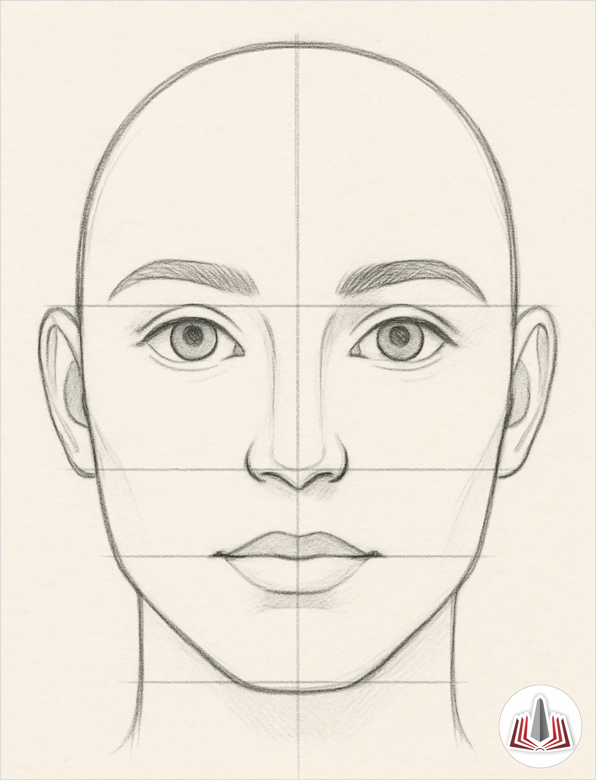 Como fazer desenho: aprenda o passo a passo fazer um rosto humano 6 5