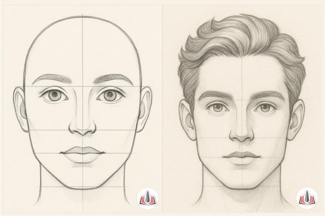 Como fazer desenho: aprenda o passo a passo fazer um rosto humano 1 como fazer desenho 2