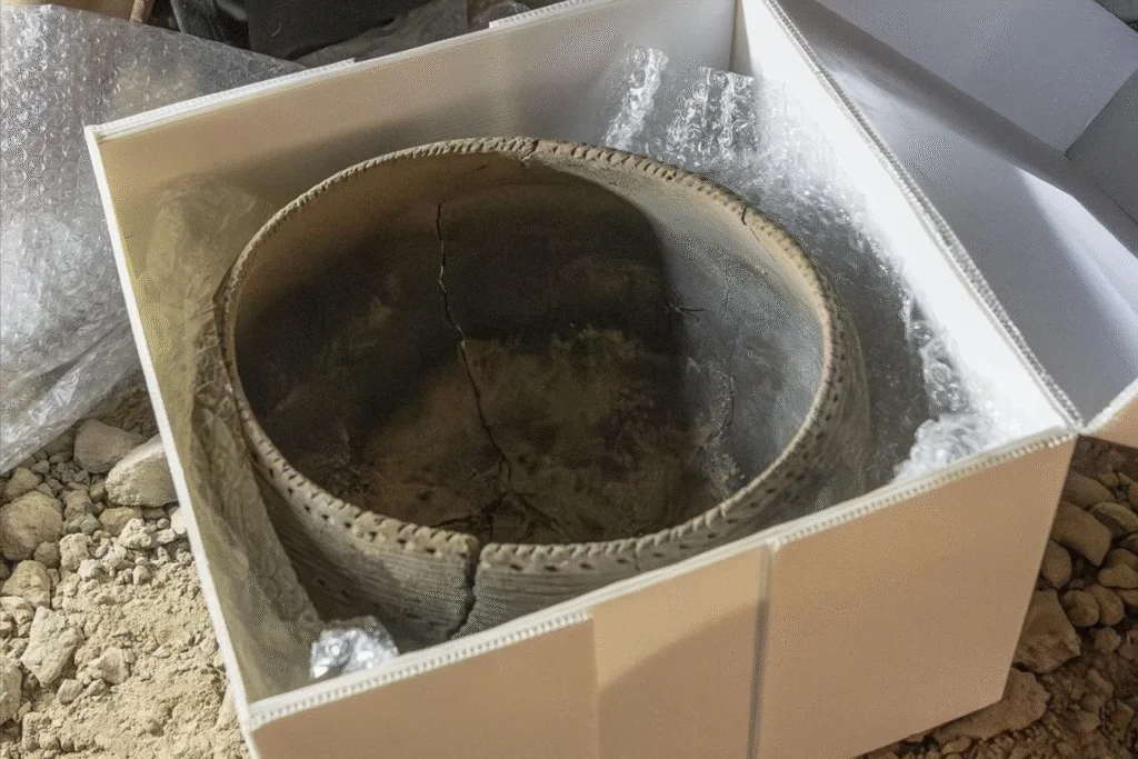 Tesouro escondido: vaso de 600 anos encontrado em caverna 1 vaso