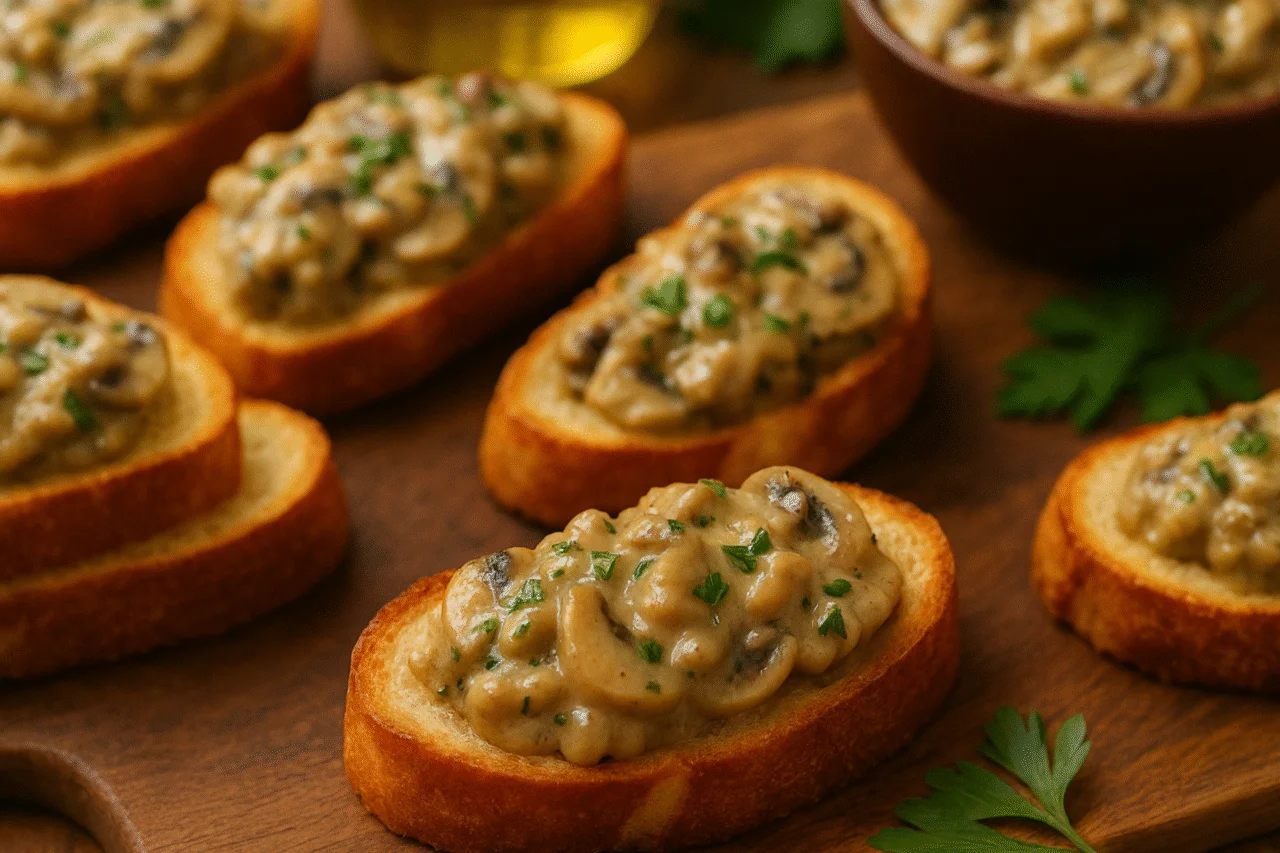 Bruschettas ao Molho de Cogumelos: sabor sofisticado em cada mordida 3 Bruschettas ao Molho de Cogumelos: sabor sofisticado em cada mordida