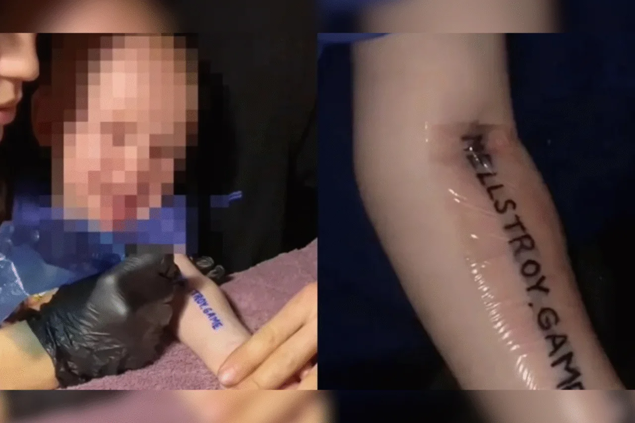 Casal russo é investigado por tatuar bebê para participar de desafio online 3 Autoridades russas investigam um casal acusado de tatuar o filho de um ano para participar de um concurso promovido pelo influenciador Mellstroy.