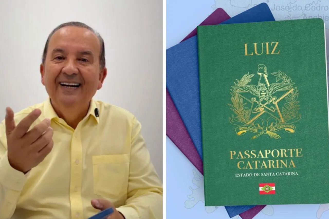 “Passaporte Catarina” governador divulga os ‘primeiros vistos catarinenses’ 3 O governador Jorginho Mello (PL) fez uma publicação em tom irônico sobre política de devolução de pessoas adotada pela Prefeitura de Florianópolis, e emitiu Passaporte Catarina