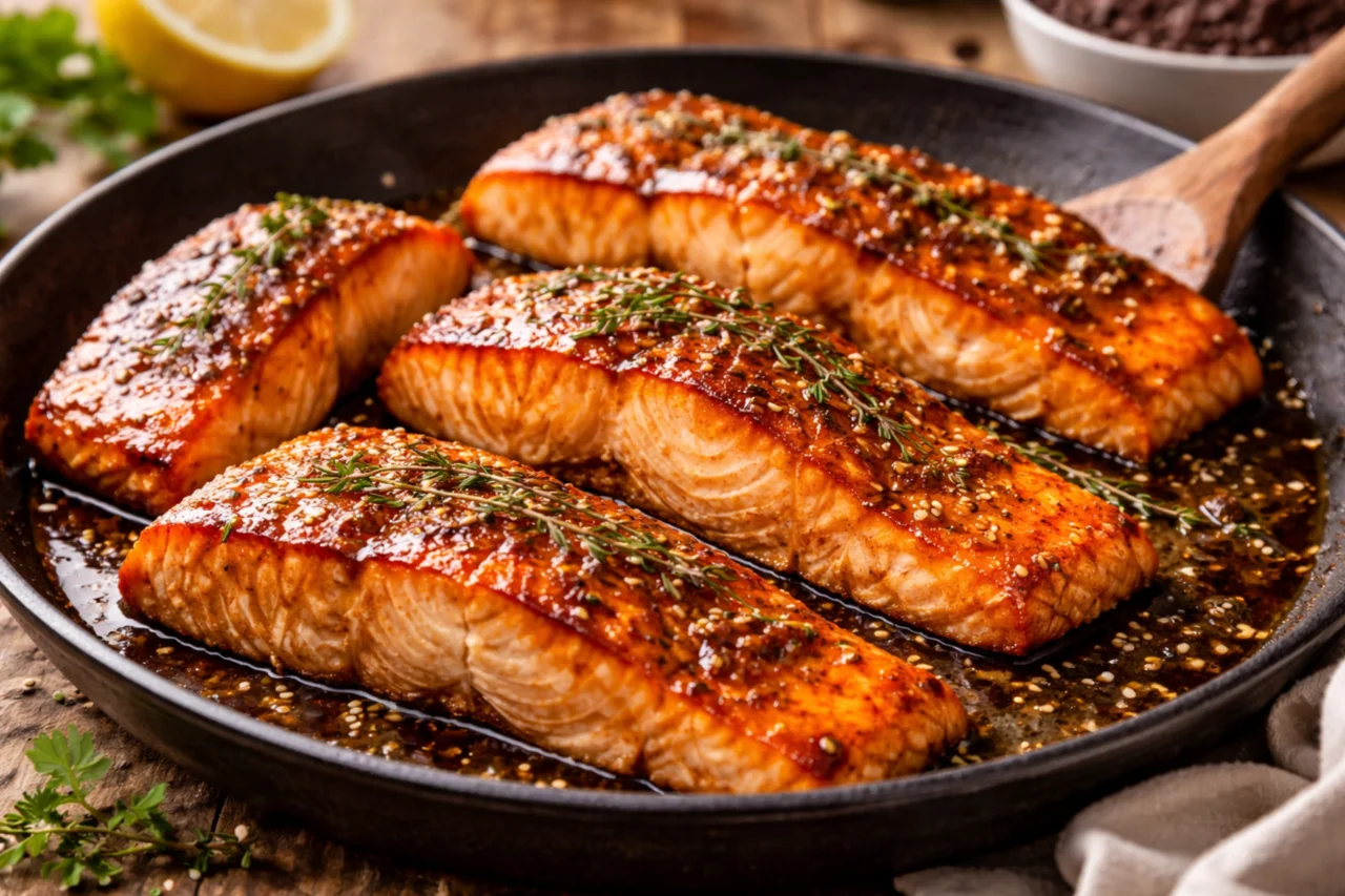 Maple Glazed Salmon: salmão com glacê de maple 4 Heloisa L 15 2