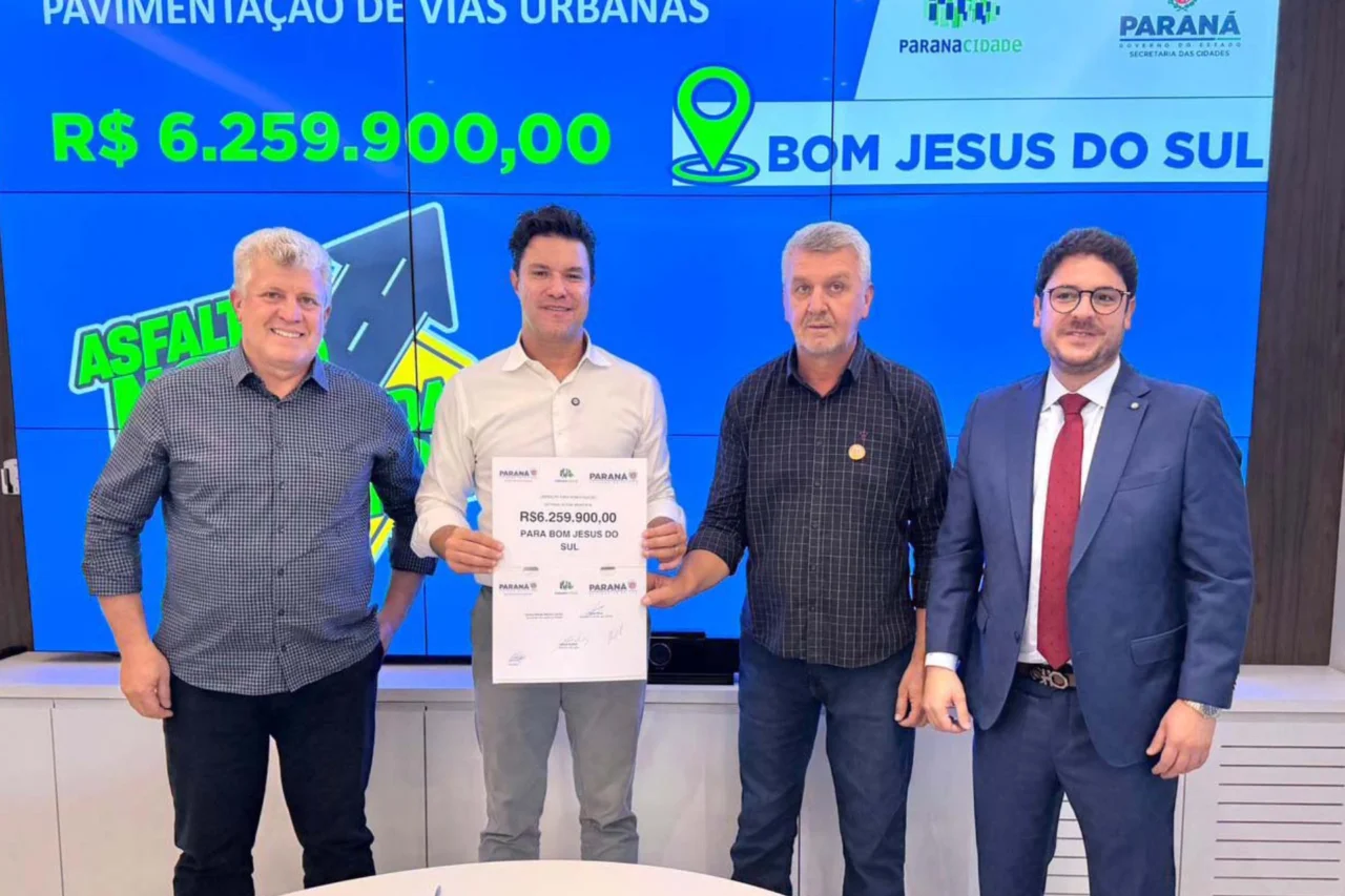Bom Jesus do Sul receberá R$ 6,2 milhões do Governo do Paraná para obras de pavimentação 9 crys 18