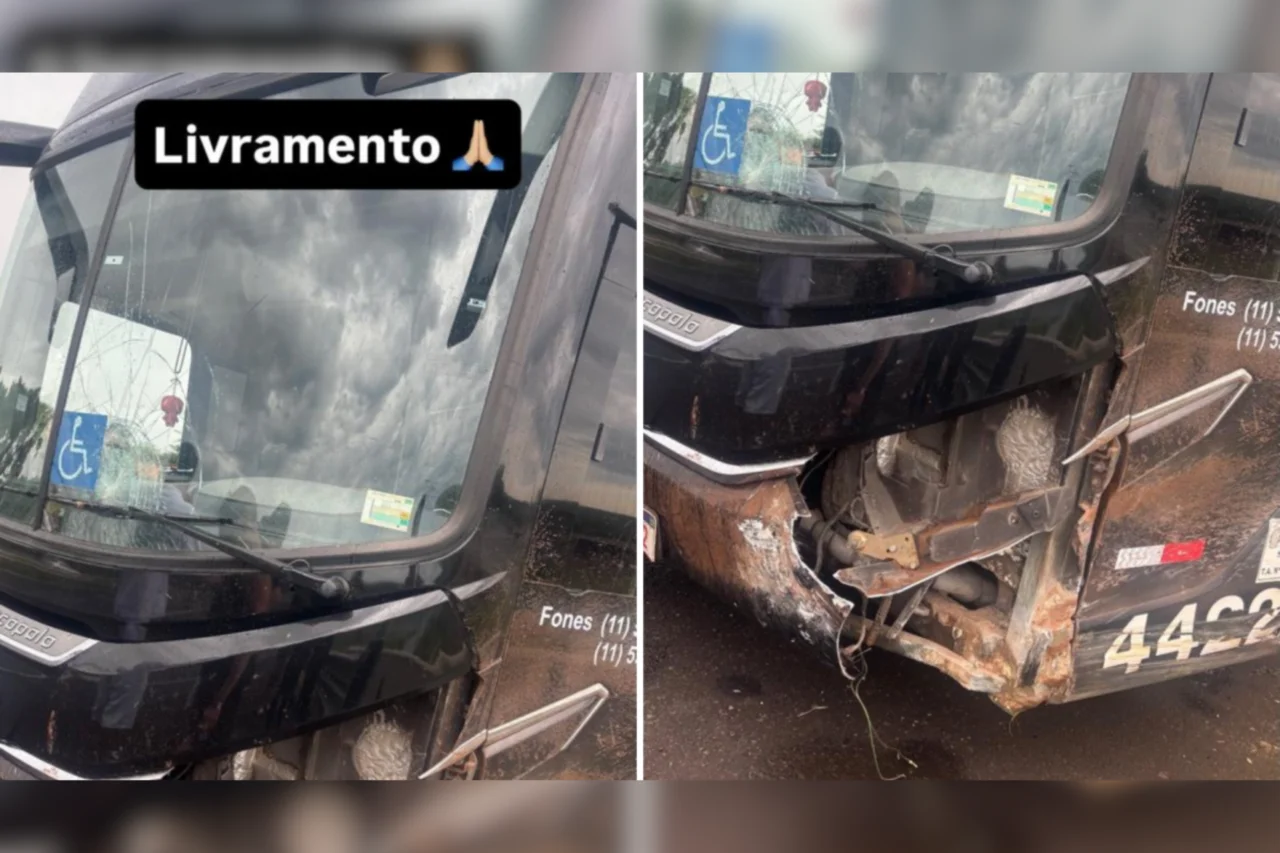 Acidente com ônibus de Latino é registrado na Rodovia Washington Luís no interior de São Paulo 3 Ônibus do cantor Latino sofre acidente na Rodovia Washington Luís, em Matão (SP). Ninguém ficou ferido e show em São José do Rio Preto está mantido.