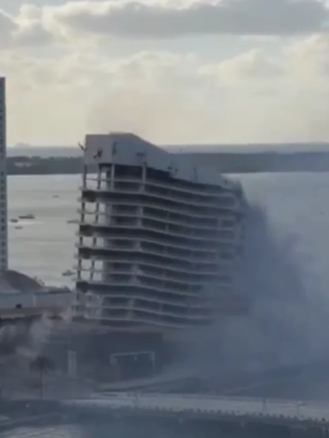 Hotel de luxo é implodido em segundos em Miami
