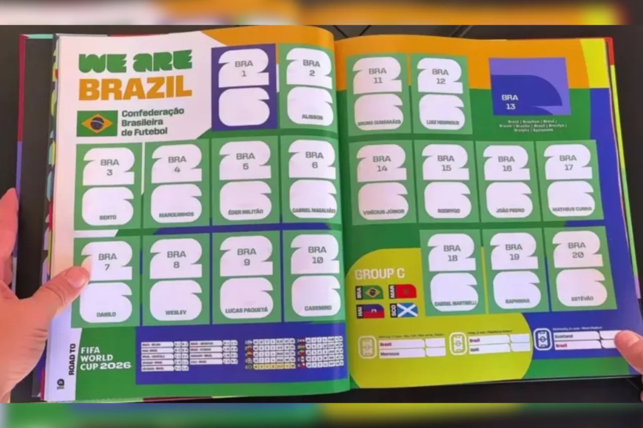 Panini confirma álbum da Copa do Mundo sem Neymar entre os jogadores da seleção brasileira