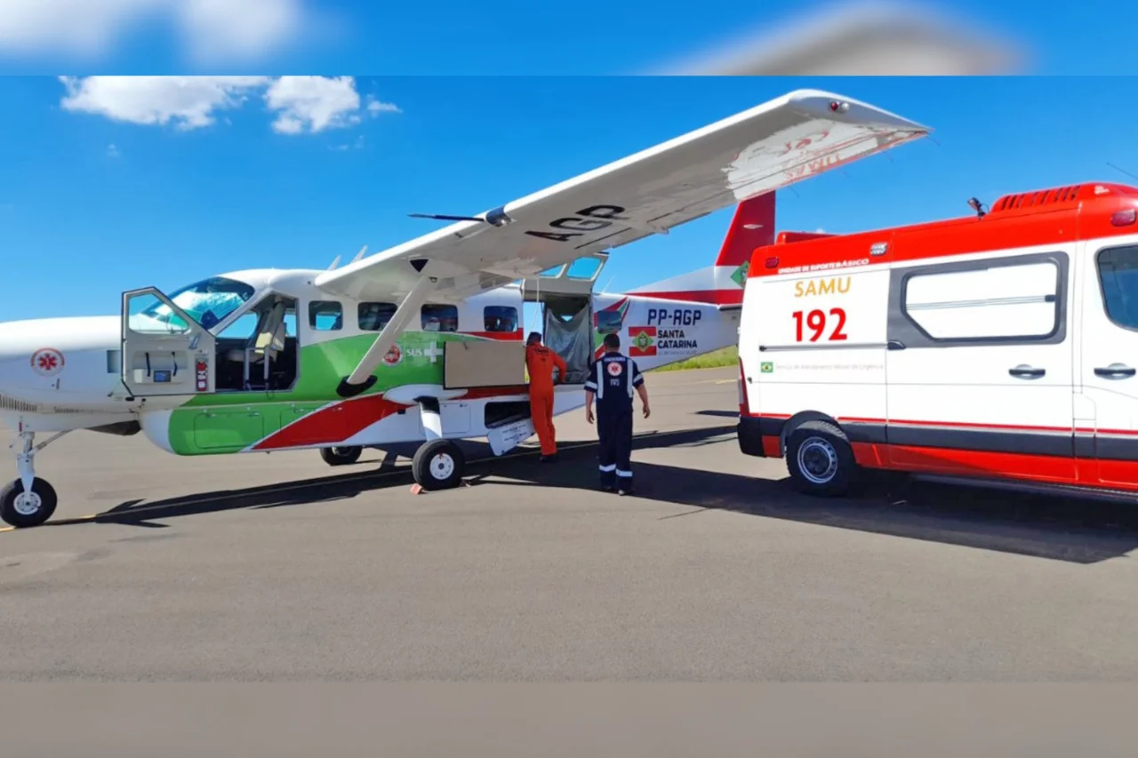 Aeroporto de Dionísio Cerqueira é utilizado em transferência de recém-nascida 1 crys 58