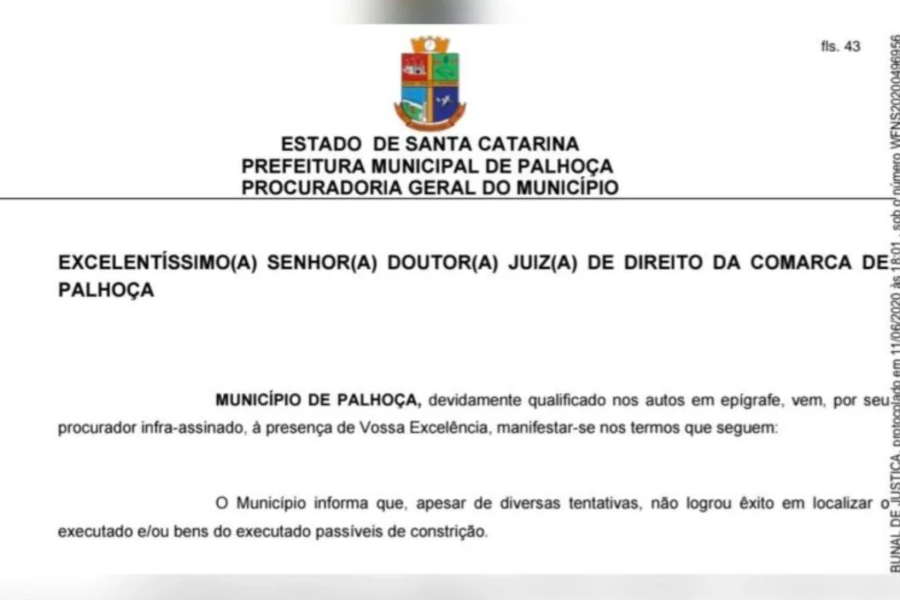 Prefeitura de Palhoça aparece como autora e ré em ação judicial e caso chama atenção da Justiça 5 crys 7 2