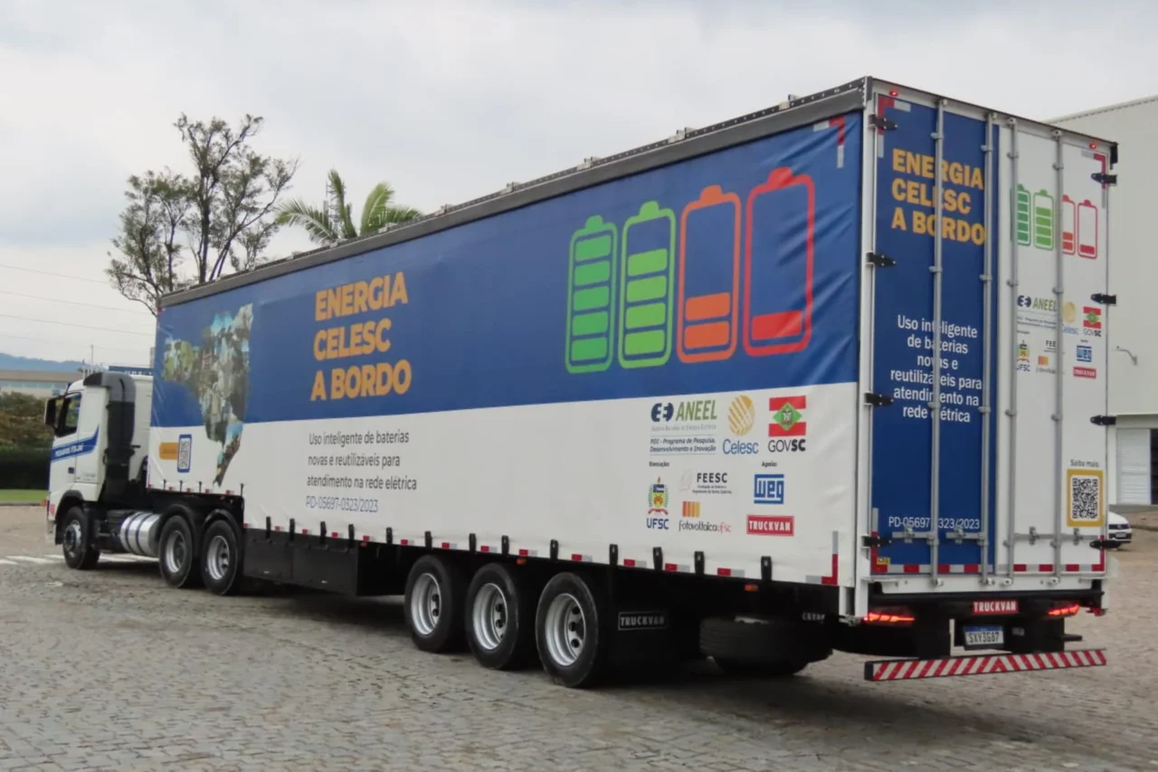 Celesc desenvolve sistema inédito no Brasil para reaproveitar baterias de veículos elétricos 1 Celesc desenvolve sistema inédito no Brasil para reaproveitar baterias de veículos elétricos