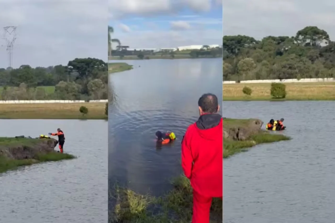 Dois homens morrem após barco afundar em lagoa na Grande Curitiba
