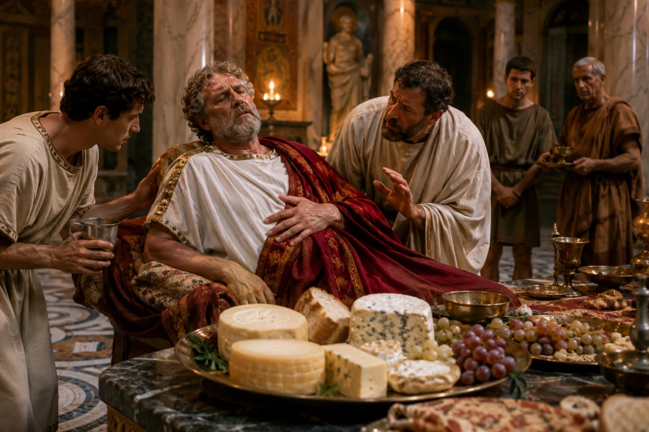 O imperador romano que teria morrido após comer muito queijo 24 O imperador romano que teria morrido após comer muito queijo