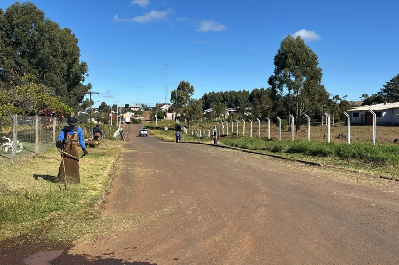 Prefeitura inicia serviços de limpeza e roçadas no distrito de Idamar