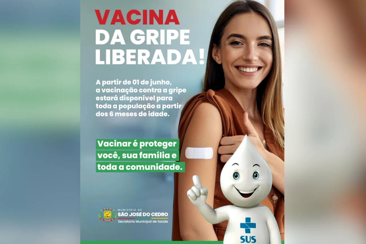 Vacina contra a gripe passa a ser liberada para toda a popula&ccedil;&atilde;o a partir de 6 meses