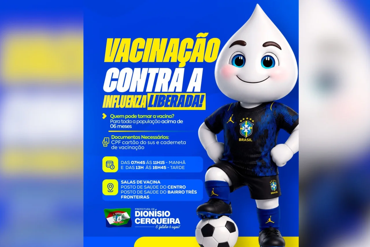 Dionísio Cerqueira amplia vacinação contra influenza para toda a população